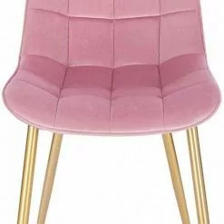 EUGAD Esszimmerstuhl, 6er-Set Küchenstühle Wohnzimmerstuhl mit Rückenlehne, Samt Sitzfläche, Gold Beine Schwarz Dunkelgrün, Grau, Rosa -Eugad Möbel Einkaufen 925c0709 9dc4 5476 8ec3 20af908bab29