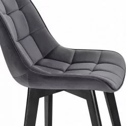 EUGAD Esszimmerstuhl (1 Stück), Wohnzimmerstuhl mit Rückenlehne, Polsterstuhl Küchenstuhl Weich Samt und Holz für ESS- und Wohnzimmer Dunkelgrau Dunkelgrün, Rosa, Schwarz 37 EUGAD Esszimmerstuhl (1 Stück), Wohnzimmerstuhl mit Rückenlehne, Polsterstuhl Küchenstuhl Weich Samt und Holz für ESS- und Wohnzimmer Dunkelgrau Dunkelgrün, Rosa, Schwarz -Eugad Möbel Einkaufen 927e80ef 6045 5814 a93b 3c296dd7e9de