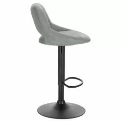 EUGAD Barhocker (2 St), 2er-Set 360° drehbar stufenlos höhenverstellbar mit Rückenlehne aus Kunstleder und Stahl Dunkelbraun Anthrazit, Grau -Eugad Möbel Einkaufen 941e3866 30d9 5282 bf03 1535b2a6265b