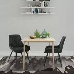 EUGAD Esszimmerstuhl, Polsterstuhl 2er-Set,Sitzfläche aus Stoffbezug Anthrazit, Dunkelbraun, Dunkelgrau -Eugad Möbel Einkaufen 94305c44 b64a 5a82 9cf7 84acb68c0303