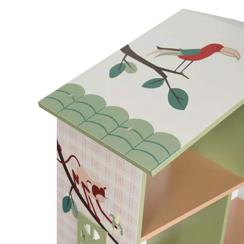 EUGAD Bücherregal, 1-tlg., Kinderregal Aufbewahrungsregal mit 5 Fächern, Zoomotive Spielzeug-Organizer für Kinderzimmer 9 EUGAD Bücherregal, 1-tlg., Kinderregal Aufbewahrungsregal mit 5 Fächern, Zoomotive Spielzeug-Organizer für Kinderzimmer – Bild 9