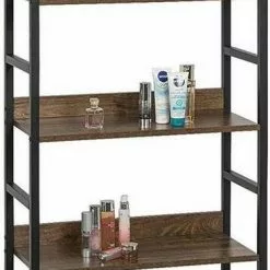 EUGAD Bücherregal, 1-tlg., Standregal, Küchenregal, 5 offenen Regalebenen, MDF, Metall, Schwarz Marmor Golden-Wei&szlig;er Marmor, Vintage -Eugad Möbel Einkaufen 94c67c71 909c 536f a7d2 2850e2cff295