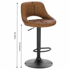 EUGAD Barhocker, 4er-Set Tresenhocker aus Kunstleder Gestell aus Stahl Dunkelbraun Anthrazit, Grau -Eugad Möbel Einkaufen 956cf98b e9bd 58e5 b6e4 8d48dada6fe3