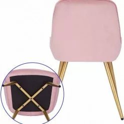 EUGAD Esszimmerstuhl (2 Stück), Küchenstuhl Wohnzimmerstuhl Sitzfläche aus Samt mit Metallbeine,Stuhl für Esszimmer Wohnzimmer Küche, Hellgrau Bordeaux, Dunkelgrau, Dunkelgrün, Rosa -Eugad Möbel Einkaufen 967f50ac e4f2 5102 92c2 307bb51de110