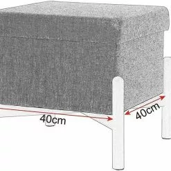 EUGAD Sitzhocker, Polsterhocker Sitztruhe bis 150kg belastbar, mit Stauraum, Deckel Abnehmbar Holzbeine Dunkelgrau Hellgrau -Eugad Möbel Einkaufen 97db5b62 a0b8 54f2 b683 0bfb6b34db11