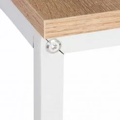 EUGAD Schreibtisch, Computertisch Esstisch Holz Stahl 80x60x70 cm Holz Vintage+schwarz Hell Eiche+schwarz, Hell Eiche+weiß, Marmor+schwarz -Eugad Möbel Einkaufen 9b2fc20f 87c0 5f4e b934 9430a3427de9