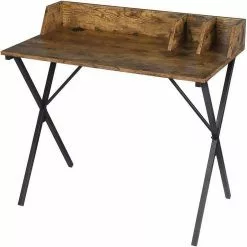 EUGAD Schreibtisch, 90x50x73CM Bürotisch PC Tisch Arbeitstisch für Home, Büro Metall + MDF Holzoptik Vintage -Eugad Möbel Einkaufen 9b88f14e 2e11 56ba b369 9d44c818a5d4