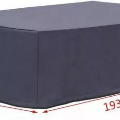 EUGAD Gartenmöbel-Schutzhülle, Abdeckhaube für Tisch Stuhl Gewebeplane Plane Hülle 600D Oxford Wasserdicht Anthrazit 193x136x88cm(LxBxH) -Eugad Möbel Einkaufen 9c36c093 46c3 5611 957f 27f44b3aa275