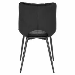 EUGAD Esszimmerstuhl (2 Stück), Küchenstuhl, Polsterstuhl, Wohnzimmerstuhl ohne Armlehne, Metallbeine, Samt, Dunkelgrau Hellgrau, Schwarz -Eugad Möbel Einkaufen 9d412b55 a583 4fa7 82fb b9968a9a309a