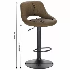 EUGAD Barhocker, 4er-Set Tresenhocker aus Kunstleder Gestell aus Stahl Dunkelbraun Anthrazit, Grau -Eugad Möbel Einkaufen 9d444614 a17f 5d7f 8554 1e6a35a73ba2