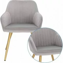 EUGAD Esszimmerstuhl, stühle 2er-Set,Samt,mit goldener Metallbeinen Blau, Bordeaux, Dunkelgrau, Dunkelgr&uuml;n, Hellgrau, Rosa, Schwarz -Eugad Möbel Einkaufen 9d50dbff 72a9 5bb8 9cac a492612fbedb