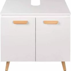 EUGAD Waschbeckenunterschrank Badschrank Unterschrank mit 2 Türe Weiß Grau, Schwarz, Wei&szlig; -Eugad Möbel Einkaufen 9d97b04b cf8a 50b3 bc5f 00e3eace6c09