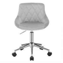 EUGAD Schreibtischstuhl (1 Stück), Bürohocker Rollhocker mit Rollen, Samt, höhenverstellbar, Rosa Dunkellgrau, Hellgrau -Eugad Möbel Einkaufen a2be9e13 2bd0 488c 8091 7a23dd2e14f6