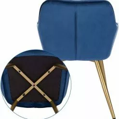 EUGAD Polsterstuhl (Set, 1 Stück), Esszimmerstuhl Küchenstuhl Samt, mit goldener Metallbeinen Blau, Bordeaux, Dunkelgrau, Dunkelgrün, Hellgrau, Rosa, Schwarz -Eugad Möbel Einkaufen a4e7d72d 84dd 56ef aeae b2d2ffaffed7