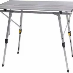 EUGAD Campingtisch, Camping Klapptisch aus Aluminium, mit Tragetasche, Höhenverstellbarer, 90x52.2x(45-72)cm -Eugad Möbel Einkaufen a5d118ad 30e2 566b b064 583e57ec1f5a