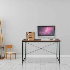 EUGAD Schreibtisch, mit Bücherregal 120x60x70 cm Schwarz Marmor Holz Vintage -Eugad Möbel Einkaufen a8a967df b3fa 5db7 a4b0 b6a448c5b87e