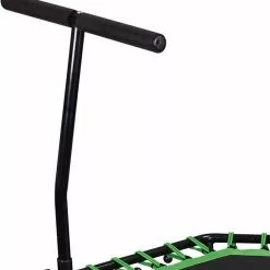 EUGAD Fitnesstrampolin, Fitness Trampolin Indoor Faltbar Ø 126cm mit höhenverstellbarem Haltegriff, leise Gummiseilfederung, belastbar bis 120 kg Grün, Schwarz -Eugad Möbel Einkaufen ac68c06f c5c8 4958 80c9 e7a9d2eadb47