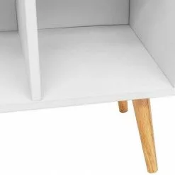 EUGAD Bücherregal, Bücherschrank Raumteiler mit Schublade, mit Fußbeine, 6 Fächer, Weiß -Eugad Möbel Einkaufen ac8fd2c1 7ac7 52cd abf3 f7110b4ead50