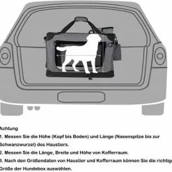 EUGAD Tiertransporttasche, Hundebox faltbar Hundetransportbox Auto Transportbox Reisebox Katzenbox Schwarz -Eugad Möbel Einkaufen aca20905 ecdf 431d 9f12 ef3b424a467b
