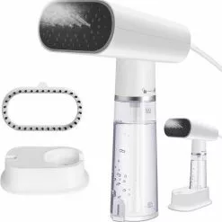 EUGAD Dampfbürste, Dampfglätter Reisebügeleisen Dampfbügeleisen Steamer Kleidung Handbügeleisen mit Dampfbürste 150 ml 1000 W für Haushalt Urlaub Dienstreise