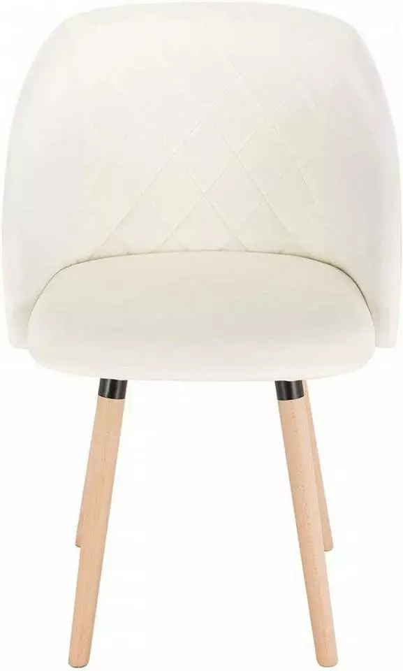 EUGAD Esszimmerstuhl, 6er-Set Esszimmerstuhl Küchenstuhl Samt Massivholz Cremeweiß Cremeweiß, Rosa 2 EUGAD Esszimmerstuhl, 6er-Set Esszimmerstuhl Küchenstuhl Samt Massivholz Cremeweiß Cremeweiß, Rosa – Bild 2