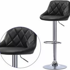 EUGAD Barhocker, 2er-Set Barstühle, höhenverstellbar, 360°drehbar Weiß Bordeaux, Cremewei&szlig;, Grau, Khaki, Rot, Schwarz, Wei&szlig; -Eugad Möbel Einkaufen b2704651 db58 5c65 8f9e 65eb46a8eeeb