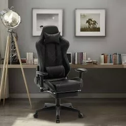 EUGAD Gaming Chair, Bürostuhl, Gaming Stuhl, Kunstleder, mit einstellbaren Armlehnen Rot Blau, Schwarz, Weiß 43 EUGAD Gaming Chair, Bürostuhl, Gaming Stuhl, Kunstleder, mit einstellbaren Armlehnen Rot Blau, Schwarz, Weiß -Eugad Möbel Einkaufen b38c5df4 40bb 555d 8122 73698e66a02b