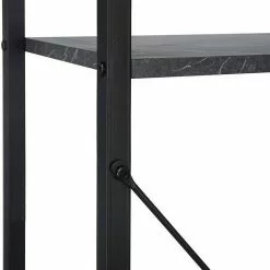 EUGAD Bücherregal, Standregal Bücherregal Metallregal Leiterregal Stufenregal Multifunktionale Regal Industrie Design MDF Metall Schwarz+schwarzer Marmor Golden+Weißer Marmor, Vintage -Eugad Möbel Einkaufen b491ad8f 9a53 519b 9bb2 a704cdf72f6f