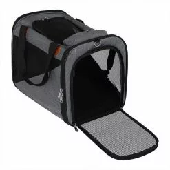 EUGAD Tiertransporttasche bis 8,00 kg, Katzentragetasche Hundetragetasche Schultertasche Haustiertasche Faltbare Transporttasche Reisetasche Traglast Oxford mit Schultergurt Grau 45x30x35cm -Eugad Möbel Einkaufen b95932a8 8390 4b1a 9fd9 9129282ef687