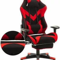 EUGAD Gaming Chair, Bürostuhl, Gaming Stuhl, Stoffbezug Rot Grau, Schwarz 27 EUGAD Gaming Chair, Bürostuhl, Gaming Stuhl, Stoffbezug Rot Grau, Schwarz -Eugad Möbel Einkaufen bb64e073 69fe 5e9f b77c 3f3d2c974c8b