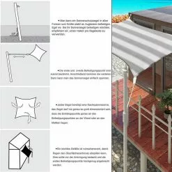 EUGAD Sonnensegel »0192ZYF«, Sonnenschutz HDPE Wasserdurchlässig UV-Schutz -Eugad Möbel Einkaufen bbd9fcf9 ebdf 5a7d a93b e11531a773d4