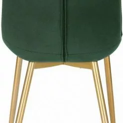 EUGAD Esszimmerstuhl, 4er-Set Küchenstühle Wohnzimmerstuhl mit Rückenlehne, Samt Sitzfläche, Gold Beine Grau Dunkelgr&uuml;n, Rosa, Schwarz -Eugad Möbel Einkaufen be600982 4a46 54ea 8484 e3e43f3bd648