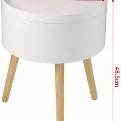 EUGAD Nachttisch, 2er-Set Beistelltisch mit Stauraum Nachtkommode Nachtschrank Holzbeine MDF 38x38x48,5cm Weiß -Eugad Möbel Einkaufen bfe859c9 8ac5 5c7c b60c fecc9d8f8d2a