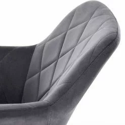 EUGAD Esszimmerstuhl (2 Stück), Wohnzimmerstuhl mit Armlehnen und Rückenlehne aus Samt Polsterstuhl Metallbeine in Gold Dunkelgrau Dunkelgrau | Dunkelgrau, Schwarz | Schwarz -Eugad Möbel Einkaufen c1431dbe ae2d 5417 b085 6e01aa2d1ef4