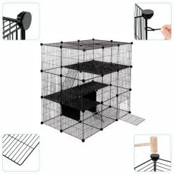 EUGAD Freigehege, Freigehege Laufstall Kleintiere 109x74x109cm -Eugad Möbel Einkaufen c20ed1af 4eff 5fa4 928a d8d7690de9ae