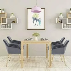 EUGAD Polsterstuhl (Set, 1 Stück), Esszimmerstuhl Küchenstuhl Samt, mit goldener Metallbeinen Blau, Bordeaux, Dunkelgrau, Dunkelgrün, Hellgrau, Rosa, Schwarz -Eugad Möbel Einkaufen c45c7418 fcfc 4dde 87ea cad6136ad34a