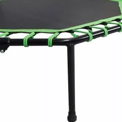 EUGAD Fitnesstrampolin, Fitness Trampolin Indoor Faltbar Ø 126cm mit höhenverstellbarem Haltegriff, leise Gummiseilfederung, belastbar bis 120 kg Grün, Schwarz -Eugad Möbel Einkaufen c4d55f60 b92b 41bb acb5 0d597435ccd0