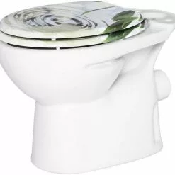 EUGAD WC-Sitz (1-St), Toilettensitz, WC Sitz mit Absenkautomatik, MDF, Holz, Softclose Scharnier Gr&uuml;ne Bl&auml;tter, Holzfarbe, Lilie, Seestern, Seestern Am Strand, Seestern Sonnenuntergang, Stone, &lrm;Lila Blume und Stones -Eugad Möbel Einkaufen c4e87b8d 9132 4784 8600 ef5c248560b9
