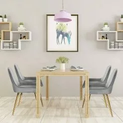 EUGAD Esszimmerstuhl (2 Stück), Küchenstuhl Wohnzimmerstuhl Sitzfläche aus Samt mit Metallbeine,Stuhl für Esszimmer Wohnzimmer Küche, Hellgrau Bordeaux, Dunkelgrau, Dunkelgrün, Rosa -Eugad Möbel Einkaufen c69a9515 0550 4ce5 b8ec 964faa6a05fa