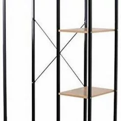 EUGAD Kleiderständer, Garderobenständer Hängeregal mit Schuhregal Holz Metall Schwarz-Hell Eiche Schwarz-Vintage, Weiß-Eiche -Eugad Möbel Einkaufen c79f2a36 a67a 5133 b93a fe11aef14cf8