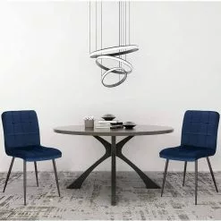 EUGAD Esszimmerstuhl (4 Stück), Polsterstuhl Wohnzimmerstuhl Samtstuhl Sessel mit Rückenlehne, Metallbeine, Sitzfläche aus Samt, Blau Creme, Dunkelgrau, Hellgrau, Rosa -Eugad Möbel Einkaufen c7a0bacd c122 4d5a be99 dc82ad2cd28c