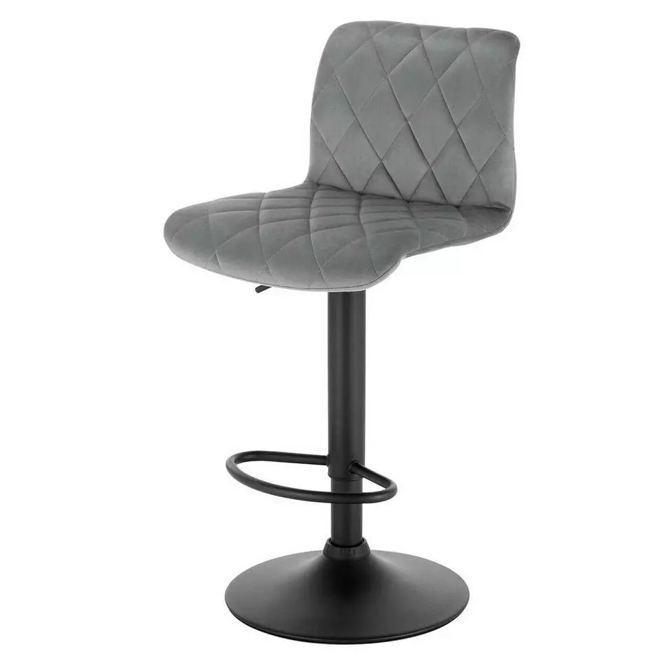 EUGAD Barhocker (2 St), Barhocker Drehstuhl Tresenhocker Barstuhl, Sitzfläche aus Samt mit Rücklehne Höhenverstellbar 4 EUGAD Barhocker (2 St), Barhocker Drehstuhl Tresenhocker Barstuhl, Sitzfläche aus Samt mit Rücklehne Höhenverstellbar – Bild 4