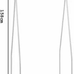 EUGAD Kleiderständer, Kleiderstange mit 2 Metallablagen Schwarz, Wei&szlig; -Eugad Möbel Einkaufen c80f69f4 cb74 5d4f b12b cdb1312306ee