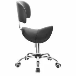 EUGAD Arbeitshocker (1er-Set), Sattelhocker mit Rückenlehne gepolstert höhenverstellbar aus Kunstleder Schwarz Grau, Wei&szlig; -Eugad Möbel Einkaufen cb04c541 303a 58c2 bd82 b52a139edfd1