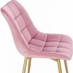 EUGAD Esszimmerstuhl, 4er-Set Küchenstühle Wohnzimmerstuhl mit Rückenlehne, Samt Sitzfläche, Gold Beine Grau Dunkelgr&uuml;n, Rosa, Schwarz -Eugad Möbel Einkaufen ccef39a3 ae7c 54b5 bd9c 00ab50185654