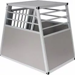 EUGAD Tierreisebox, Hundetransportbox Alu Hundebox Autobox Reisebox für mittlere Hund Border Collie Englische Bulldogge Shetland Sheepdog Standard Schnauzer Englischer Springer Spaniel 75x55x66 cm -Eugad Möbel Einkaufen cd3fc8bc e8b1 5b7e 9d23 40b2c83712af