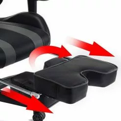 EUGAD Gaming-Stuhl (1 Stück), mit Fußstütze Racing Stuhl Drehstuhl Bürostuhl Schreibtischstuhl PC Stuhl mit Wippfunktion Höhenverstellbar Kunstleder Weiß Grau, Rot, Weiß -Eugad Möbel Einkaufen d110b866 f3cc 4d77 9af7 0ddf44414da0