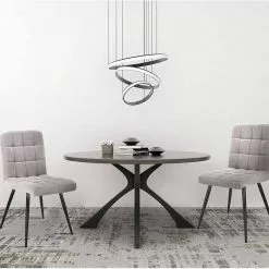 EUGAD Esszimmerstuhl (4 Stück), Polsterstuhl Wohnzimmerstuhl Samtstuhl Sessel mit Rückenlehne, Metallbeine, Sitzfläche aus Samt, Blau Creme, Dunkelgrau, Hellgrau, Rosa -Eugad Möbel Einkaufen d25cbab3 a24d 4a48 b856 fd907ae5cd51