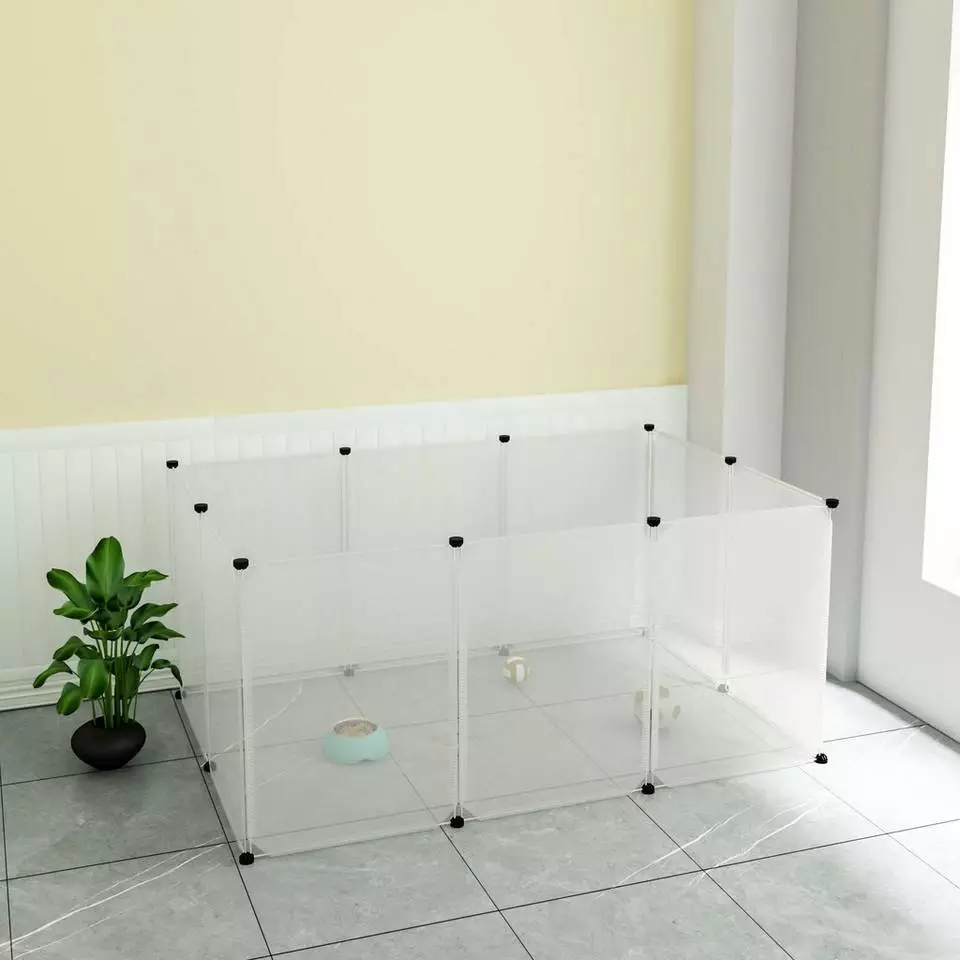 EUGAD Freigehege, Freigehege DIY Laufstall Kleintiere 154x104x74cm 2 EUGAD Freigehege, Freigehege DIY Laufstall Kleintiere 154x104x74cm – Bild 2