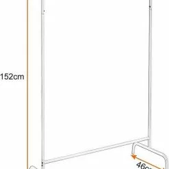 EUGAD Garderobenständer, (1 St), Kleiderständer, Kleiderstange, Metall, Weiß Schwarz, Weiß -Eugad Möbel Einkaufen d39d80ff 9ca8 557d ba38 5c815262f6fc